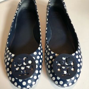 Tory Burch Polla Dot Minnie Travel ballet flat